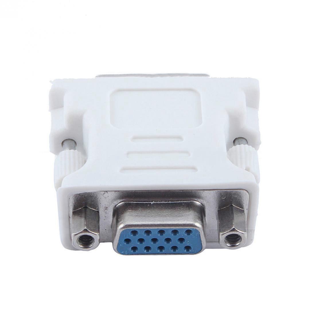 Практичный разъем DVI-I 24 + 5 для VGA 15-контактный женский монитор, двухканальный адаптер, специальный подарок one size