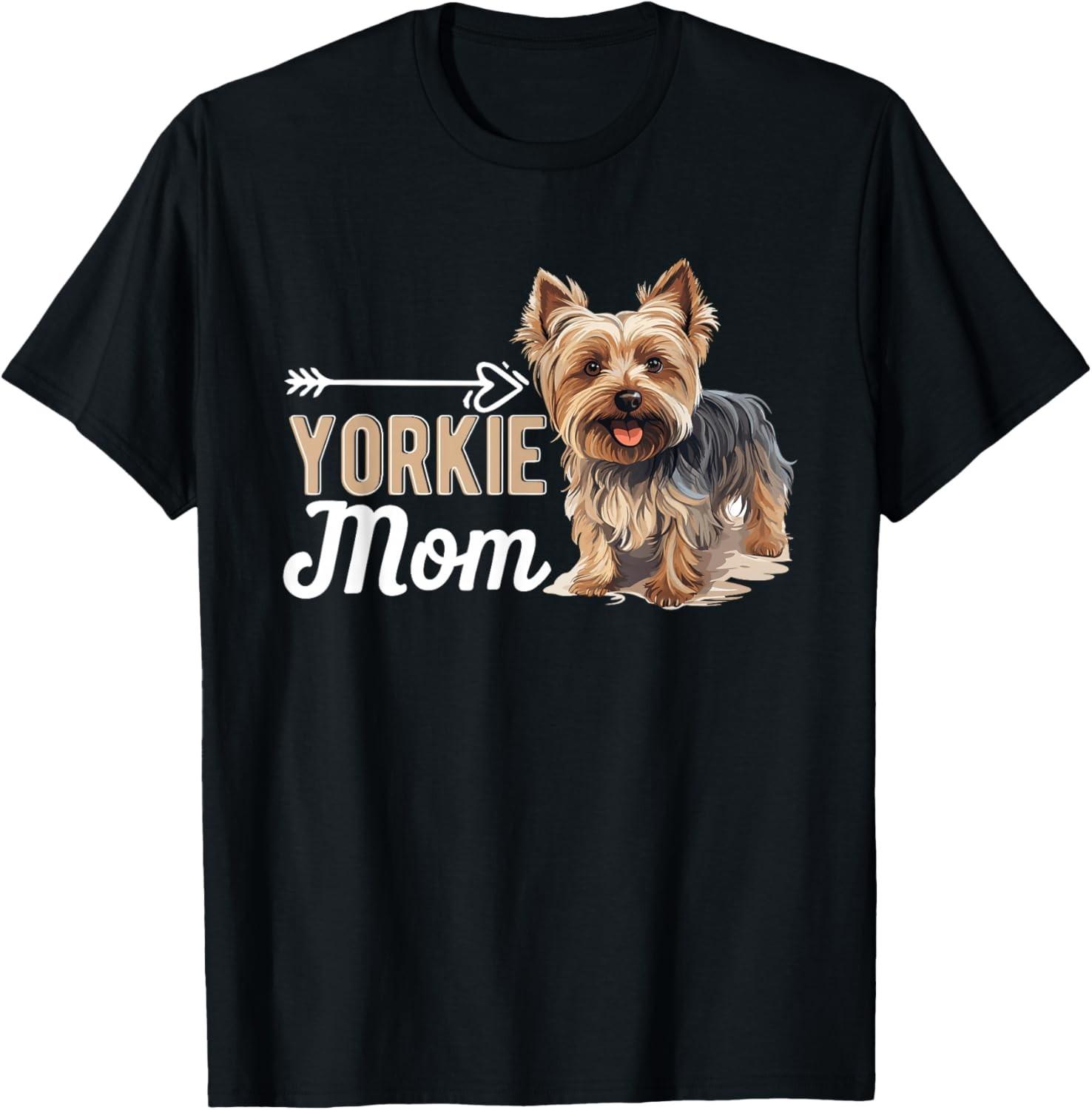 Yorkshire Terrier Dog Yorkie - Yorkie Mom T-Shirt S