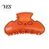Halloween Themed Hair Clip High Elasticity Spring Claw, Translucent Jelly Texture Shark Clip, Claw for Women Pumpkin-Bat Design Back Head Daily