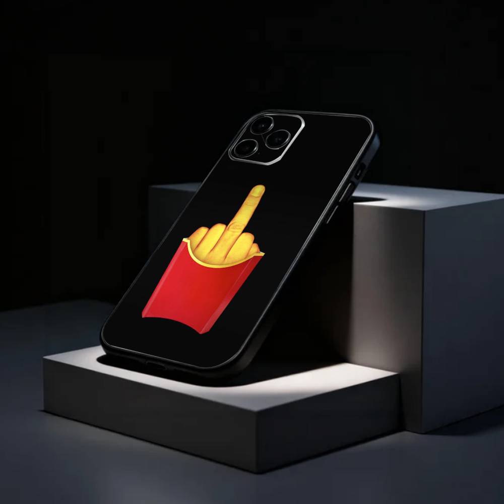 H-Hilarious M-Middle Finger Phone Case Silicone Soft For IPhone 17 16 15 14 13 12 11 X XR Plus Pro Max Plus