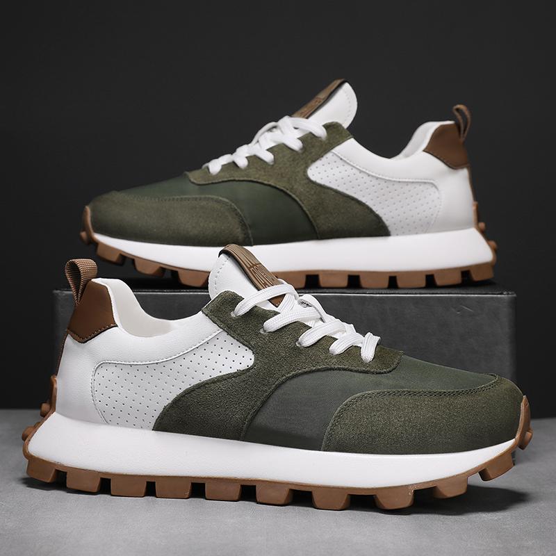 

Fashion Trendy Men Sports Shoes Comfortable Men s Casual Shoes Breathable Wear-resistant Mens Thick-soled Shoes Baskets Versatile Casual 39