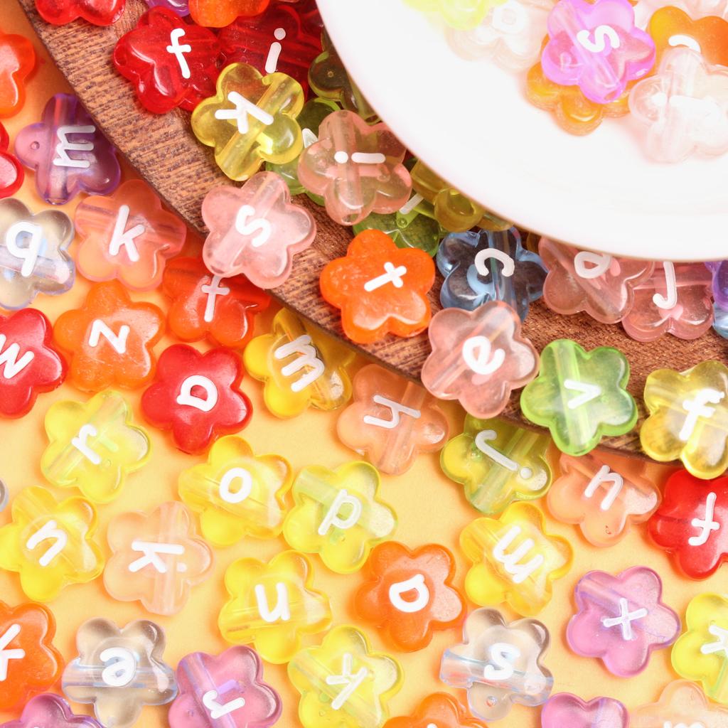 20 buc. 11 mm, culoare bomboană, litere, flori, mărgele, pandantiv pentru fabricarea de bijuterii, colier, brățară, artizanat