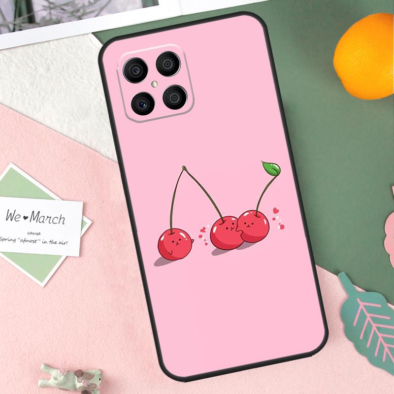 Cherry Fruit Cute Collage Case For Honor X9b X8b X9a X8a X8 X9 X9c 50 70 90 Lite Honor 200 Pro Magic 7 5 6 Lite Cover