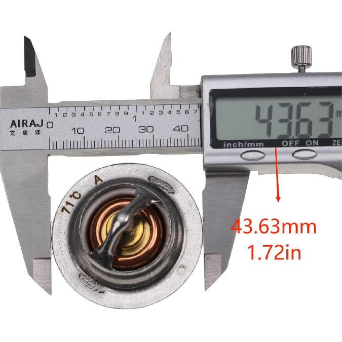 FridayParts Thermostat 19434-73014 16221-73270 Compatible for Kubota RTV900G RTV900W RTV1100 RTV1140 B1700 B2320 B3030 B3350 BX1500 BX1880 BX2200