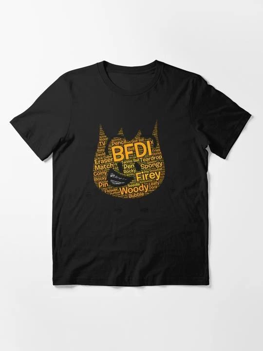 Bfdi Word Cloud Firey Shaped Size S to 5XL Made in the USA T-Shirt 3XL