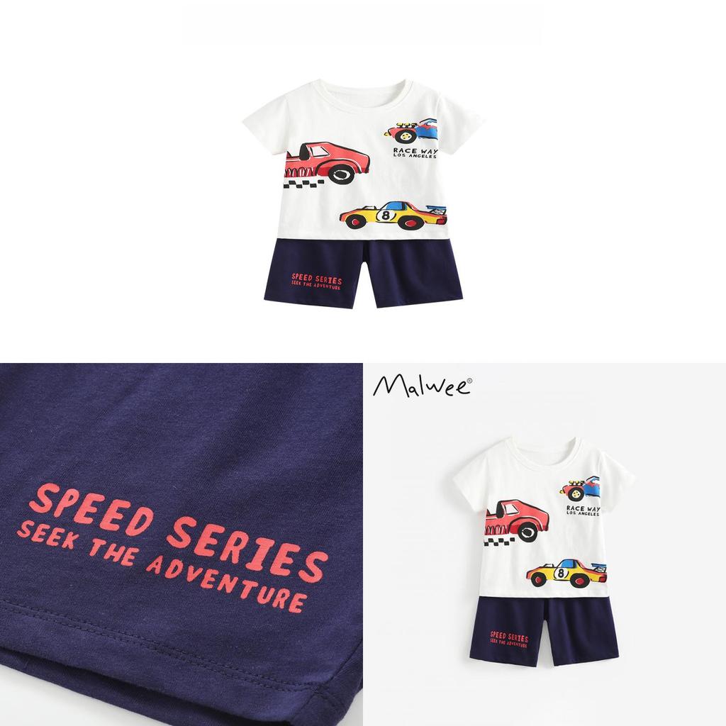 Boys Summer Cotton Casual Shorts And Tshirt Set For Kids Ages 3 To 8