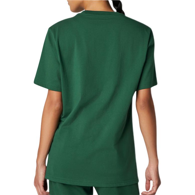 Converse T Shirts Unisex Green Crew Neck Moderate Straight Fit 10023876-A03