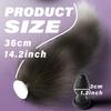 Fox Tail Anal Plug Sexy Plush Toy Butt Plug - Fluffy Plush Tail & 10 Vibration Modes, APP Controlled Silicone Anal Plug for Couples, Body-Safe