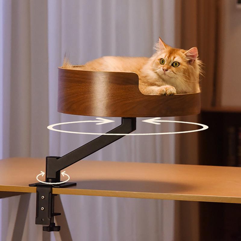 Solid Wood Cat Nest: Large Suspended Multi-Layer Bed for Pets