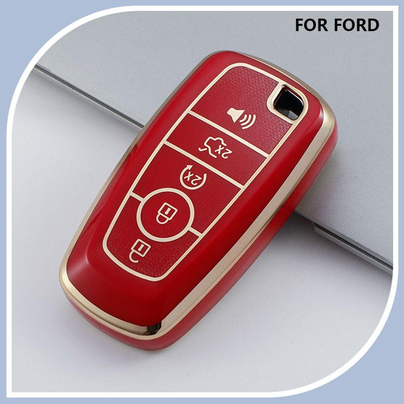 TPU Car Remote Key Case Cover for Ford F150 F250 F350 Fusion Mustang Explorer EcoSport Edge S-MAX Ranger Lincoln Mondeo MKC MKZ