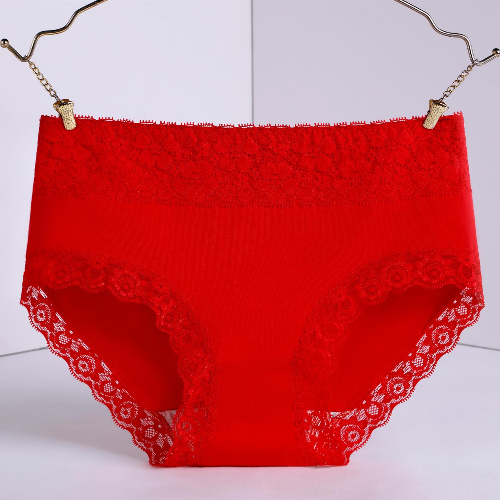 

Трусики для женщин, повседневное нижнее белье, сексуальное бикини, женские трусы со средней талией, нижнее белье 2XL красный