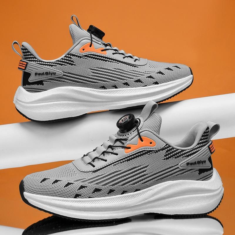 

Flyknit Mesh Casual Sports Running Men s Shoes Fashionable Versatile Outdoor Sports Shoes 43 сірий