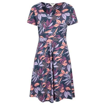 Womens/Ladies Orchid Leafy Floral Dress