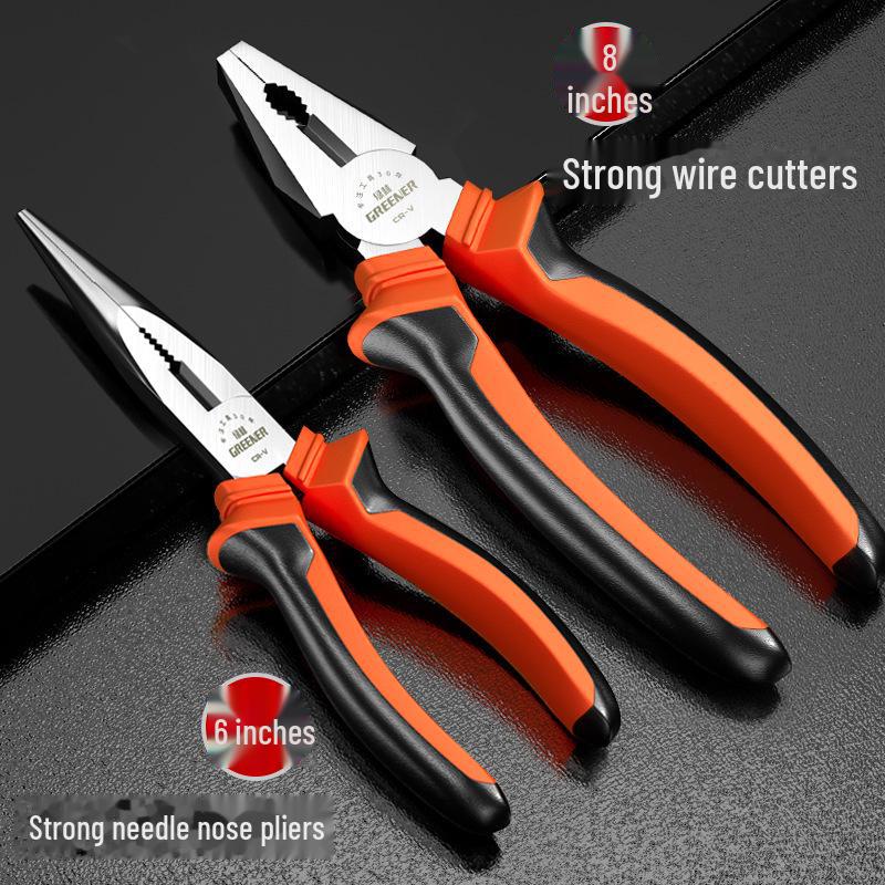 Green Forest 8-Inch Multi-Function Wire Cutters & Pliers – Industrial-Grade Hand Tool for Electricians
