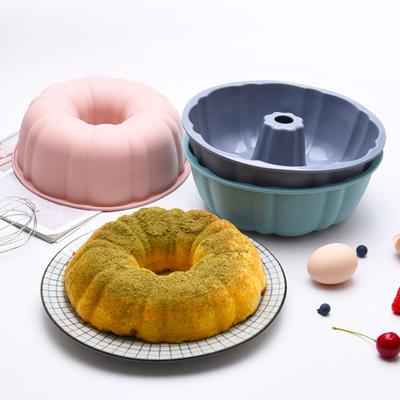 Kuchenform Antihaftend Leicht zu Entformen DIY Runde Form Lebensmittelqualität Silikon Mousse Desserttablett Backzubehör