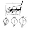 3 Sizes Metal Cage Lock Ring with Belt