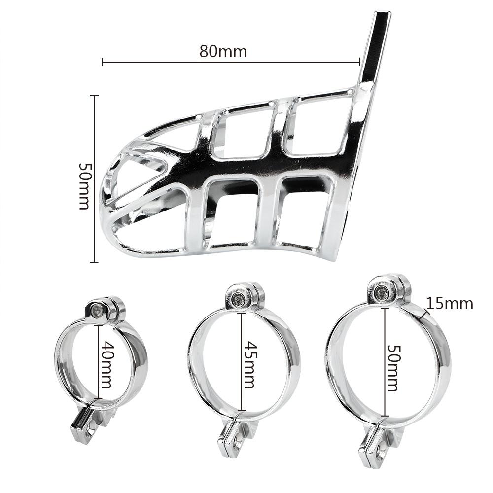 3 Sizes Metal Cage Lock Ring with Belt