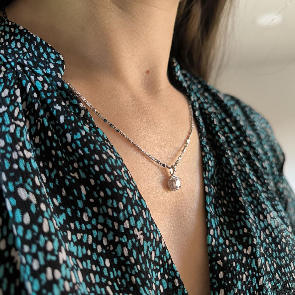 Silverhänge med cubic zirconia (2191698)