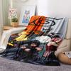 1Pc Cartoon Print Flannel Blanket, High Quality Comfortable for All Seasons, Home Decor, Warmth and Comfort, Perfect for Christmas Birthday Gift