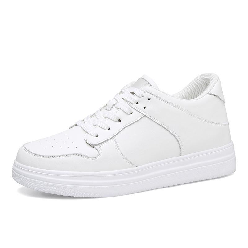 Invisible Inner Height Increase 8Cm Spring Men'S Shoes Breathable Shoes Men'S Versatile Platform White Shoes Casual Board