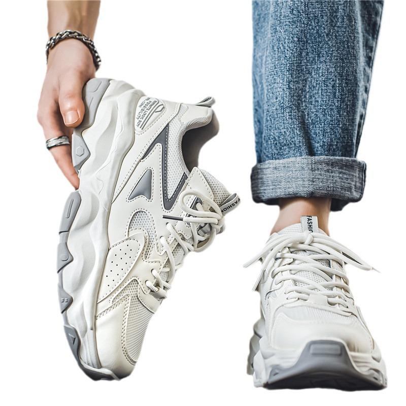 Trendy Brand Men's Shoes 2024 New Autumn Sports Men's Platform Dad Shoes Youth Casual Putian Xiaobai Tide Shoes