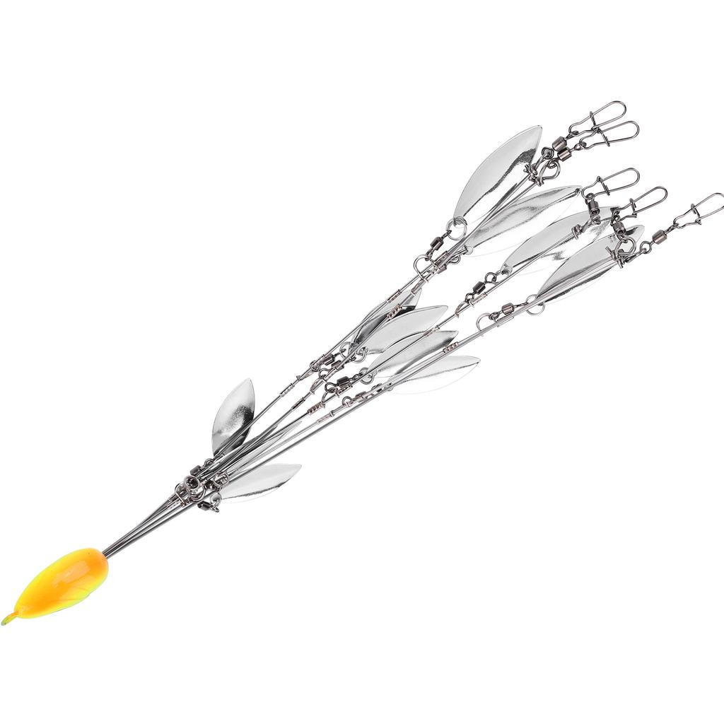 12-ramienny zestaw do połowu na parasol z obrotlikami, sztuczny zestaw przynęt(Zielony )