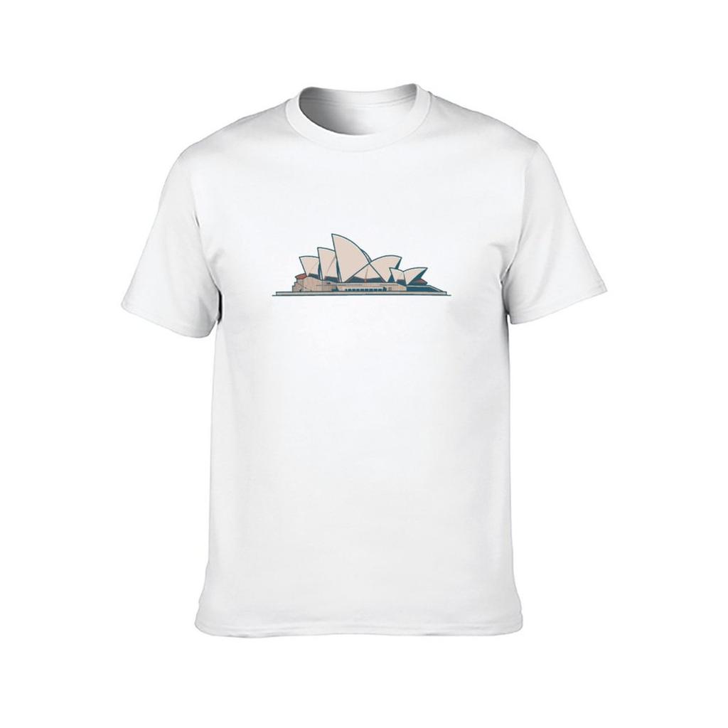 14 Sydney Opera House TShirt man t shirt heavy cotton t shirts for man slim fit TShirt