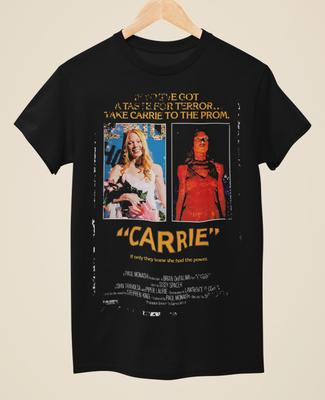 Carrie Movie Poster Inspired Unisex Black TShirt