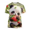 Kinderkleidung 3D-Druck Niedliche und Lustige Tiere Kurzarm Grafik-T-Shirts Jungen Mädchen Rundhals Oberteile T-Shirt Kinderkleidung