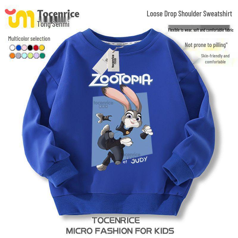 Zootopia 2 Fleece-Kapuzenpullover – Charakterkollektion für lässige Kinderkleidung