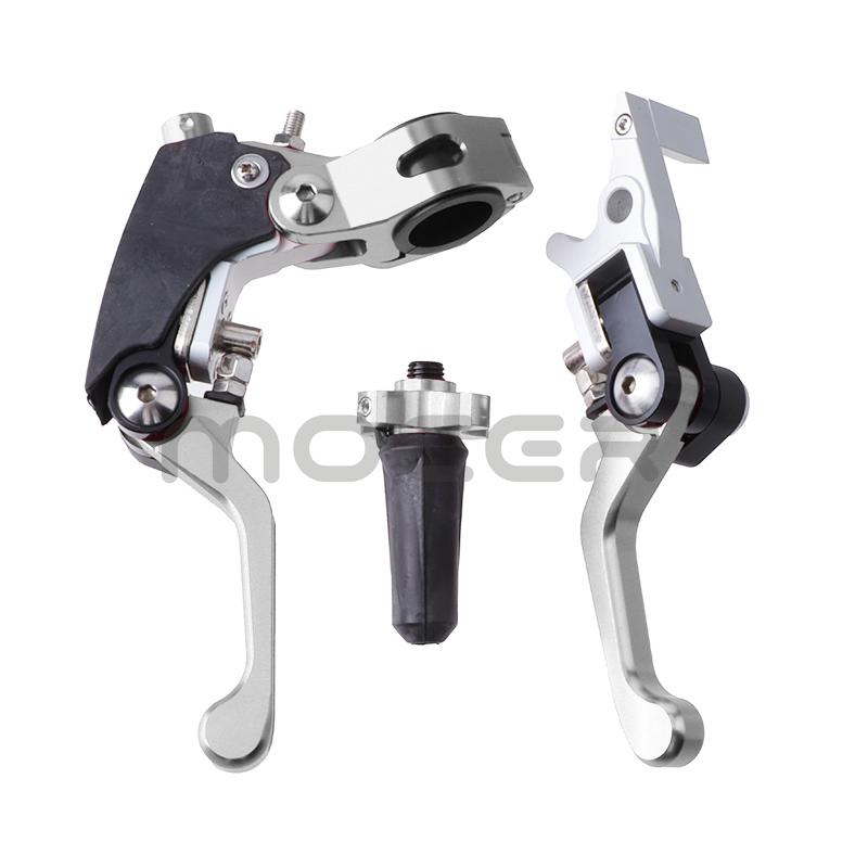 Racing CNC Aluminum Foldable 360 Clutch Brake Levers Handle Save Effort For CR CRF YZF EXC Bosuer Kayo T2 T4 T6 K2 K6 K6R KT250