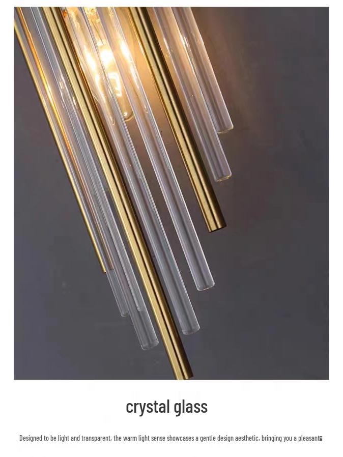 Nordic Luxury Crystal Wall Lamp for Living Room, Bedroom, Stairway, and Aisle Decor
