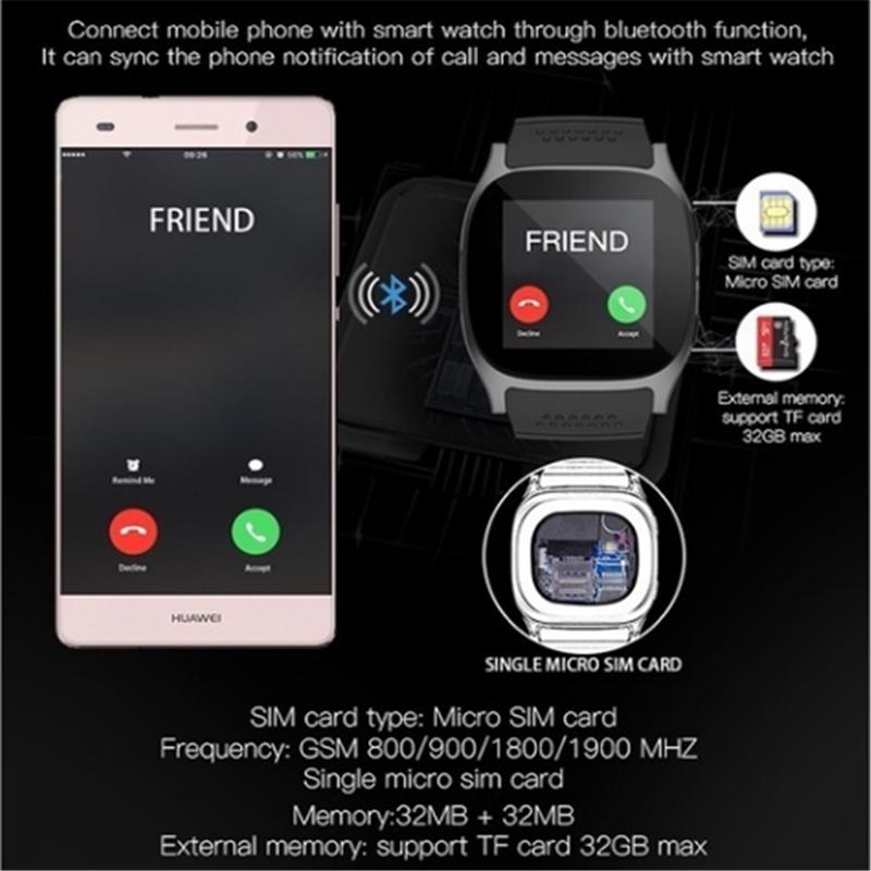 Buy Smart Watch Bluetooth Camera Music Player Sim TF Card Android  Smartphone at affordable prices — free shipping, real reviews with photos —  Joom