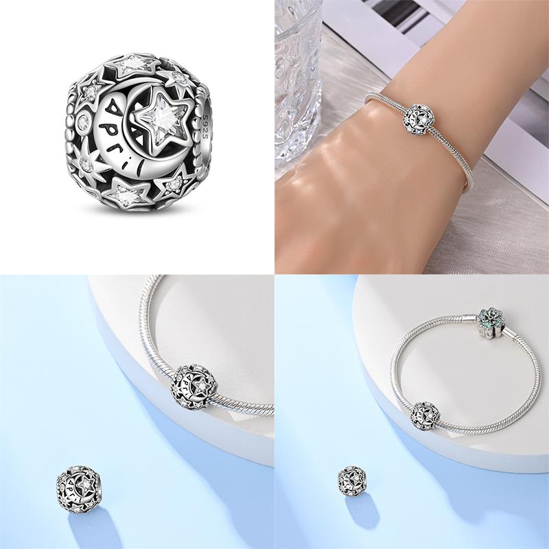 New Copper January-December Birthstone Charms Fitoriginal Bracelets Diy Jewelry Making For Women Gift