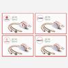 Data  Line Copper One-to-three Multi-function Telescopic Fast Charging Data Cable