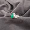 Green Onyx Gemstone 925 Sterling Silver Handcrafted Jewelry Wedding Ring For Her RR-59-34