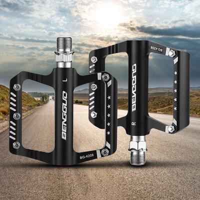 Sealed Bearing Bicycle Ultralight Pedal Anti-Slip MTB Road Bike Pedal Waterproof Bicycle Wide Platform Pedals for Outdoor Riding