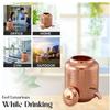 8 Litre Hammered Copper Water Dispenser (Matka) Container Pot with 6 Pure Copper Glasses Pure Copper and Ayurvedic Health Benefits