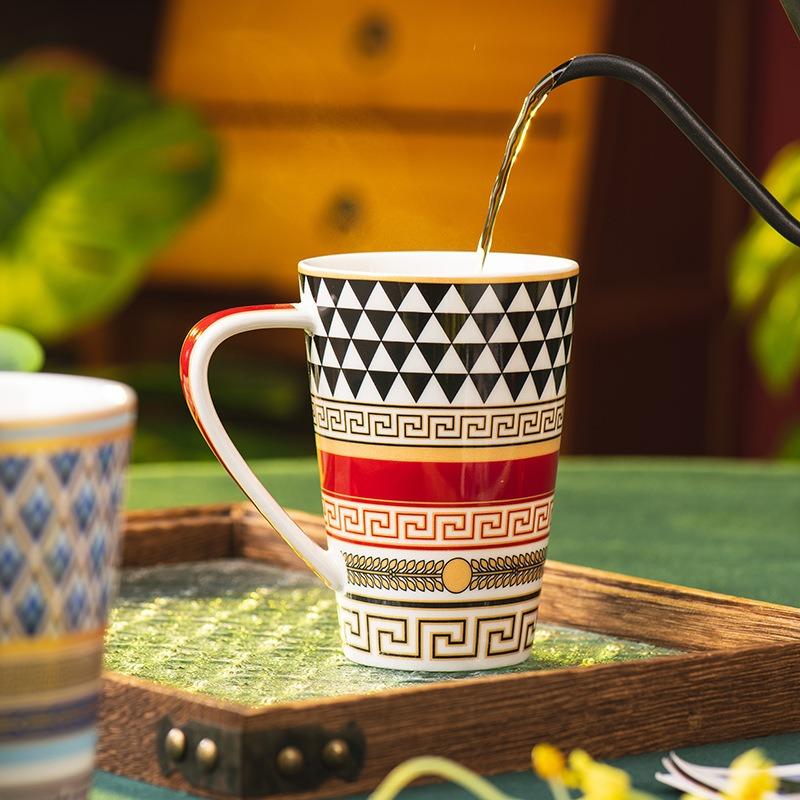 mug ceramic cup household high-value water cup office breakfast cup new exquisite and good-looking cup