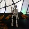 Realistic Waving Skeleton Miniature Figurine Handcrafted Resin Art Ornament Perfect For Halloween Holiday Decors Gift