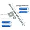 Industrial Through-Wall Galvanized Hex Bolt Sets