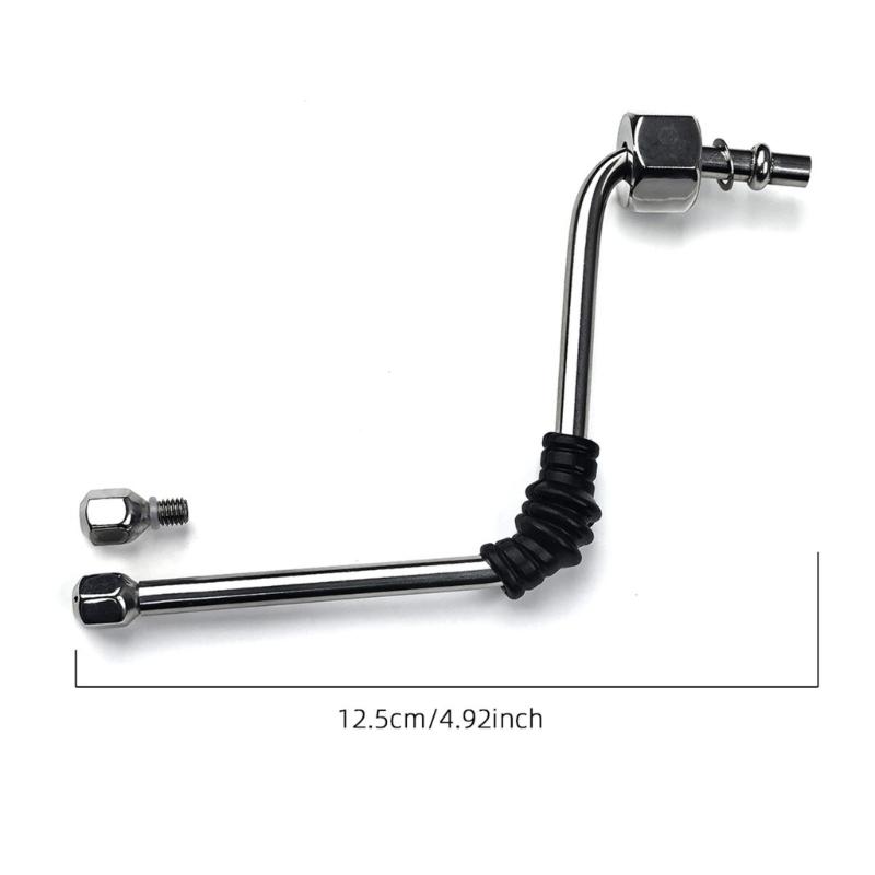 Stainless Steel Upgraded Steam Nozzle Extension for EC685 Coffee Maker Improves Milk Foam Texture Strong Metal Design