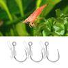5/10Pcs Luminous Live Shrimp Fixing Hook Metal Barbed Freshwater Saltwater Catfish Bass Fishing Hook Fishing Accessories
