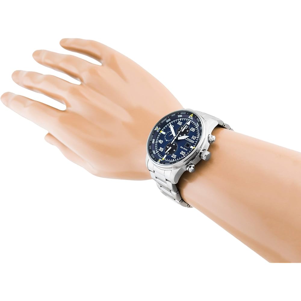 Citizen Eco-Drive Chronograph Silver Stainless Steel 10 Bar Water Resistant Men's Watch CA0690-88L