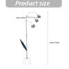 Iron Flower Garden Stake Antique Lilies of the Valley Metal Wind Chime Sculpture For Yard Lawn Backyard Decoration