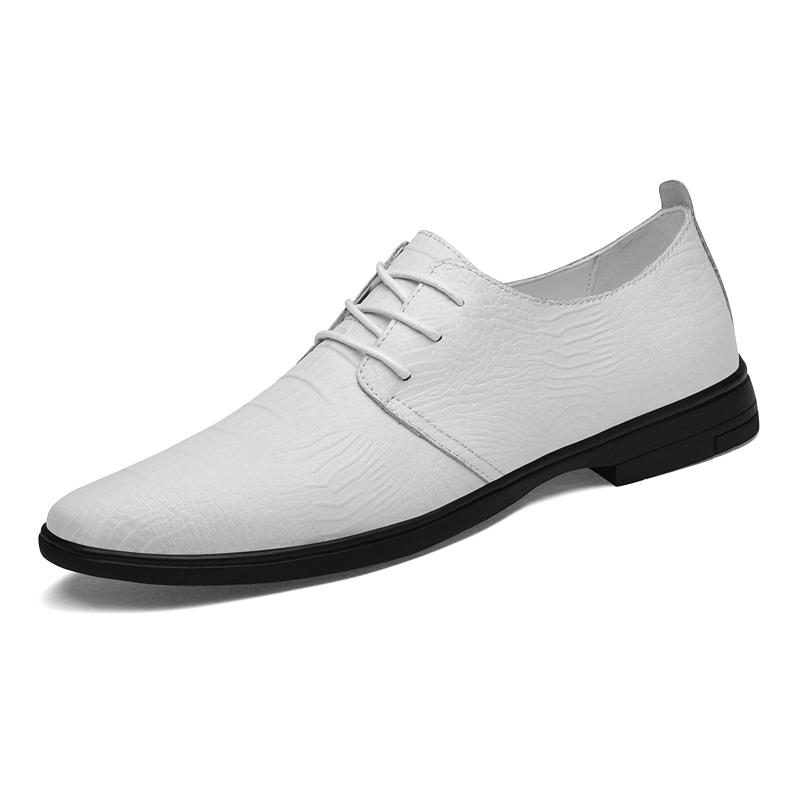 

Модная повседневная кожаная мужская формальная обувь Новое поступление Деловые мужские оксфорды Классические лоферы Универсальные формальные туфли дерби 47 белый