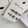 Farbiger Polka-Dot Metall-Haarspange Damen Stirn abgebrochene Haare Seitenclip Süßes Cooles Mädchen Entenschnabel-Clip Ins-Stil Haarspange Haarschmuck