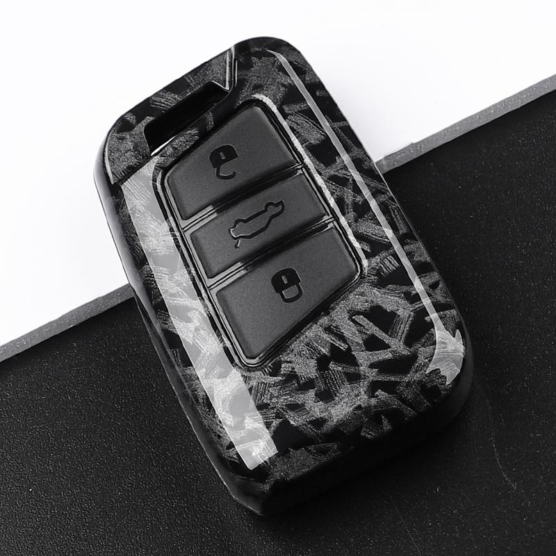 Abs Carbon Fiber Car Key Case Cover For Vw Volkseagen Passat B8 Magotan For Skoda Superb A7 Kodiaq Seat