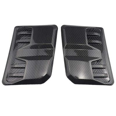 Motorhaubenentlüftungsabdeckung für Autos 2 Stück Leicht Wasserdicht Motorhaubenentlüftungsblende für Autos Einfache Montage Fahrzeug Außen Dekor Zubehör