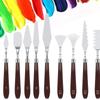 5-Piece Stainless Steel Palette Knife Set for Gouache and Oil Painting
